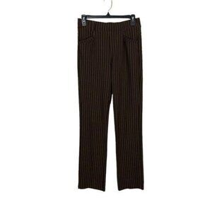 W Collection Brown Wide Leg Pants Medium Stretch Workwear Office Classic